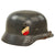 Original German WWII 1939 Dated Luftwaffe M35 Double Decal Steel Helmet with Dome Stamp, 58cm Liner & Chinstrap - marked Q66 Original Items