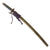 Original 18th Century Edo Period Japanese Handmade Ō-Wakizashi Short Sword with Lacquered Scabbard, Kogatana Knife, and Sageo Cord