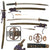 Original 18th Century Edo Period Japanese Handmade Ō-Wakizashi Short Sword with Lacquered Scabbard, Kogatana Knife, and Sageo Cord