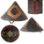 Original Japanese Edo Period 19th Century Conical Samurai Jingasa Helmet with Family Crest and Extensive Kanji Markings on Interior Original Items