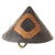 Original Japanese Edo Period 19th Century Conical Samurai Jingasa Helmet with Family Crest and Extensive Kanji Markings on Interior Original Items