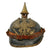Original Imperial German WWI Unit-Marked Prussian M1895 Line Infantry Pickelhaube Spiked Helmet with Original Chinstrap - JR 25 Original Items