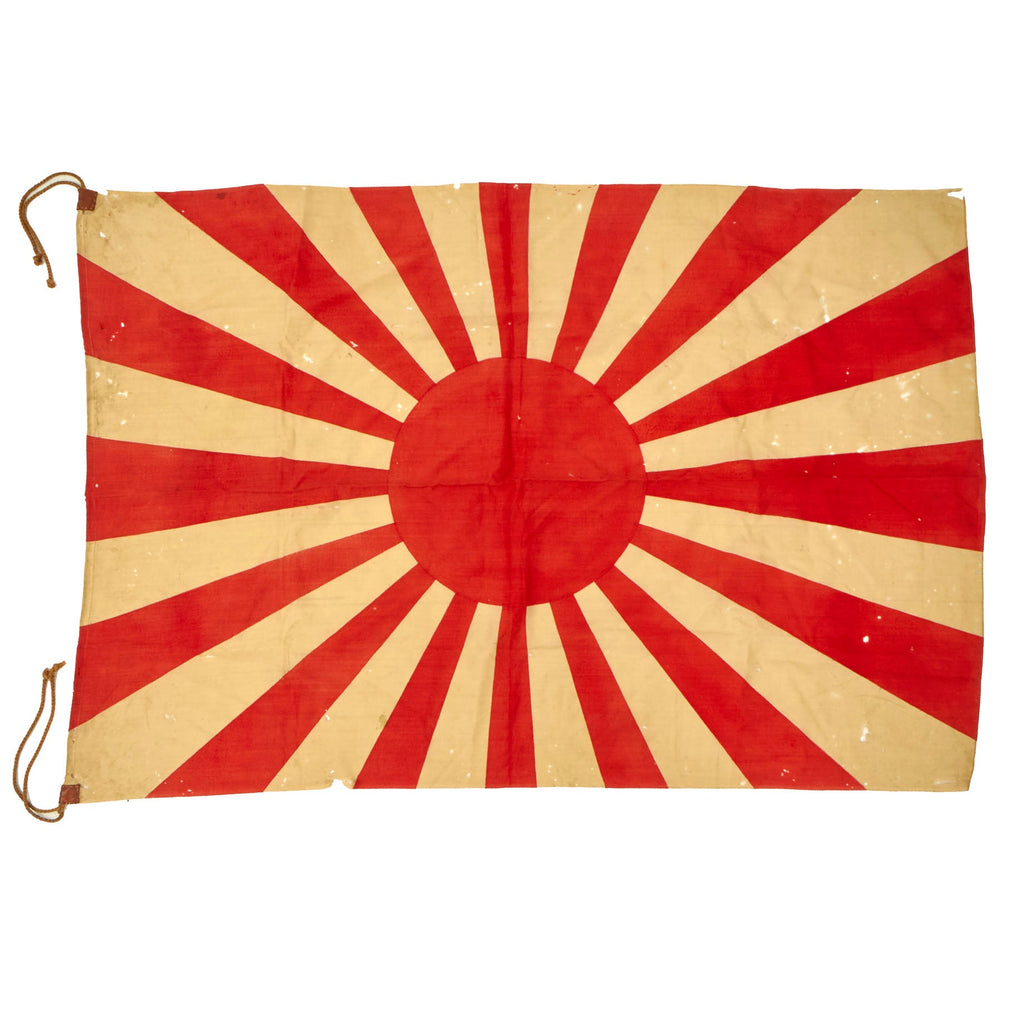 Original Japan WWII Imperial Japanese Army Service-Flown Rising Sun War Flag - 29 x 42” Original Items