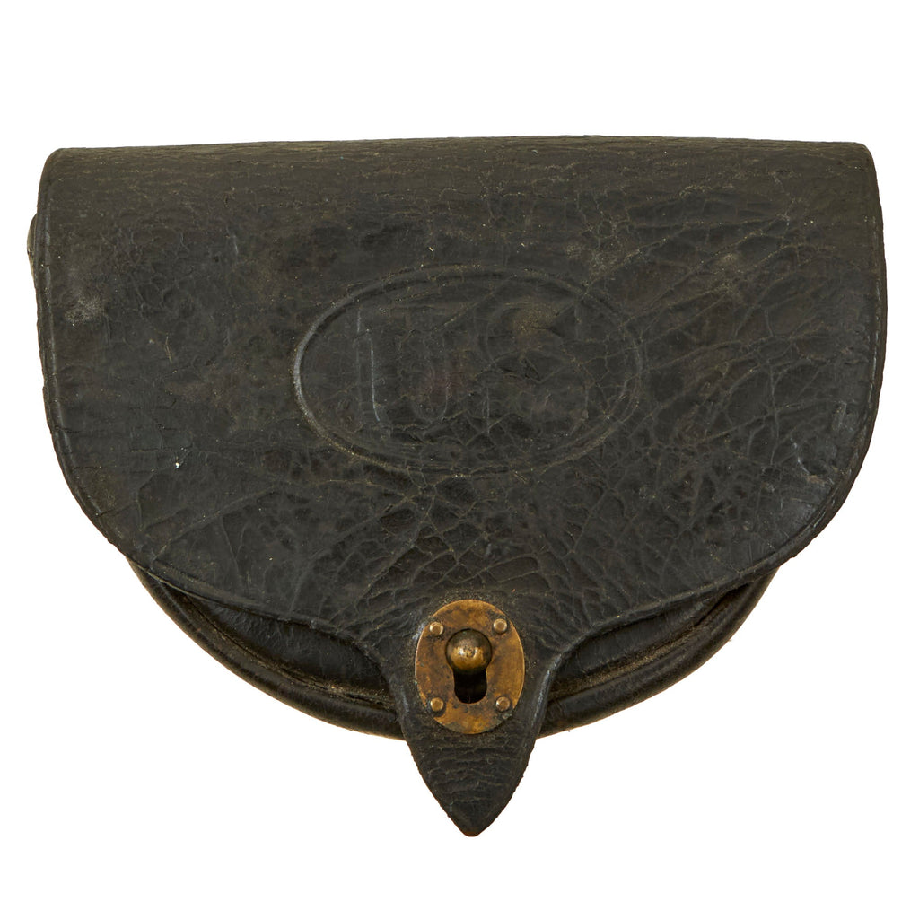 Original U.S. Indian Wars Cavalry M1874 Dyer .45-70 Cartridge Box by Watervliet Arsenal Original Items