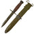 Original U.S. WWII M4 Bayonet for the M1 Carbine by IMPERIAL with M8A1 Scabbard by Pennsylvania Working Home for the Blind Original Items