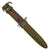 Original U.S. WWII M4 Bayonet for the M1 Carbine by IMPERIAL with M8A1 Scabbard by Pennsylvania Working Home for the Blind Original Items