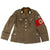 Original German WWII RAD National Labor Service Feldmeister Officer Uniform Tunic with Armband and DRL Sports Badge Original Items