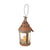 Original U.S. Colonial Revolutionary War Era Punched Tin Lantern with Blown Glass Lense & Retained Candle Original Items