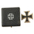 Original German WWII Iron Cross First Class 1939 with Pinback in Damaged Case - EKI - Unmarked Original Items