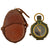 Original British WWI Named Officer's Verner's Pattern VIII Prismatic Compass in Leather Carrier by French & Son Ltd. - Both Dated 1917 Original Items