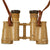 Original German WWII 6x30 Dienstglas Binoculars in Ordnance Tan by Swarovski with Tied Neck Strap Original Items