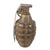 Original U.S. WWII Inert MkII Pineapple Practice Grenade with Yellow Ring & M10A3 Fuze Original Items