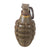 Original U.S. WWII Inert MkII Pineapple Practice Grenade with Yellow Ring & M10A3 Fuze Original Items