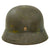 Original German WWII Heer Army Single Decal M40 Helmet with Worn Camouflage and 1940 Dated 56cm Liner - ET64 Original Items