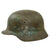 Original German WWII Heer Army Single Decal M40 Helmet with Worn Camouflage and 1940 Dated 56cm Liner - ET64 Original Items