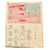 Original U.S. WWII USAAF Pacific Theater Chinese-Made Painted Blood Chit with Flying Tigers Leather Squadron Patch with Chinese Characters - Chinese National Flag Original Items