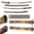 Original Late WWII Japanese Army Type 95 Wood "Pineapple" Handle NCO Katana with Matching Scabbard - No. 203306 Original Items