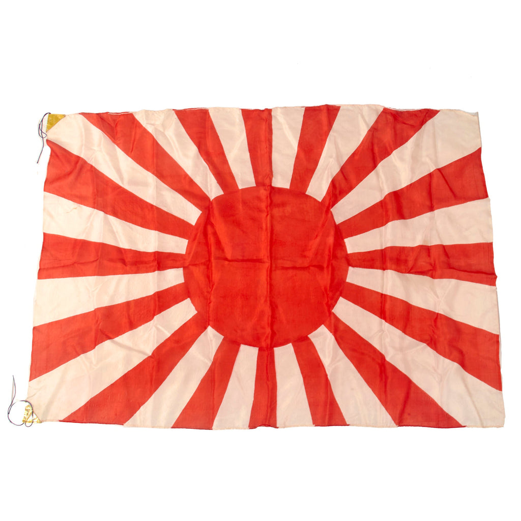 Original Japan WWII Imperial Japanese Army Rising Sun Silk War Flag - 25 x 35” Original Items