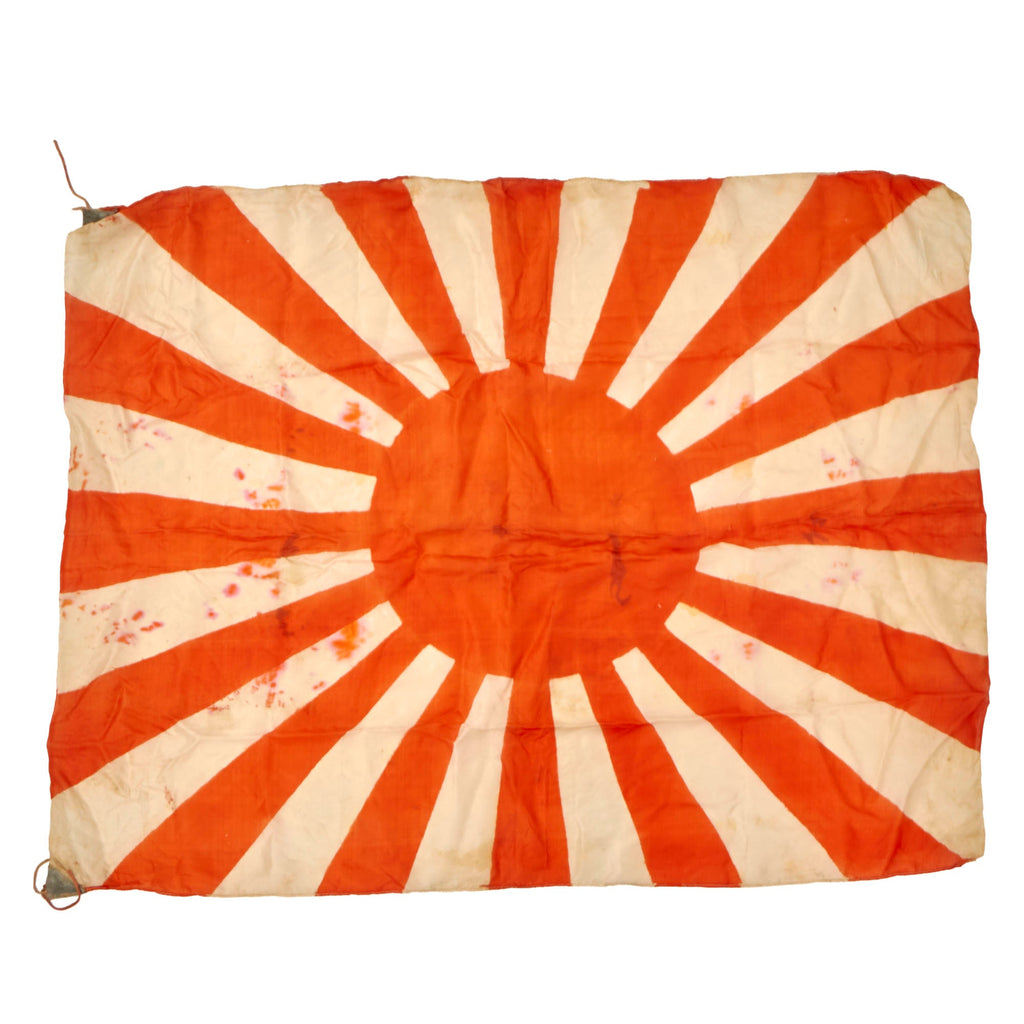 Original Japan WWII Imperial Japanese Army Rising Sun Silk / Rayon War Flag - 28 x 36” Original Items