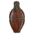 Original U.S. Revolutionary War Era Scarce Leather-Covered Glass Water Bottle Flask with Molded Leather Lid - Excellent