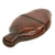 Original U.S. Revolutionary War Era Scarce Leather-Covered Glass Water Bottle Flask with Molded Leather Lid - Excellent