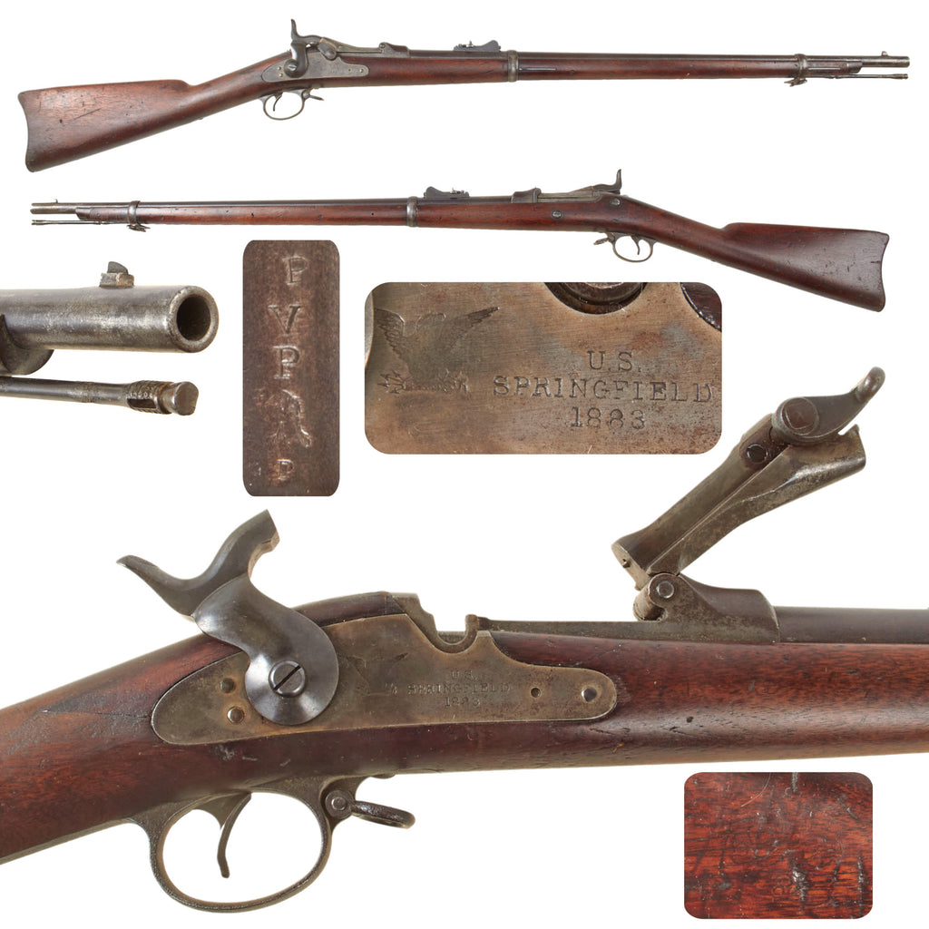 Original U.S. Springfield Trapdoor Model 1873 Cadet Rifle with Standard Ramrod Made in 1878 - Serial 97575 Original Items