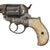 Original U.S. Colt Nickel Plated M1877 .38cal Lightning Revolver Made in 1882 with 2 1/2" Barrel and Mother of Pearl Grips - Matching Serial 34291 Original Items
