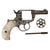 Original U.S. Colt Nickel Plated M1877 .38cal Lightning Revolver Made in 1882 with 2 1/2" Barrel and Mother of Pearl Grips - Matching Serial 34291 Original Items