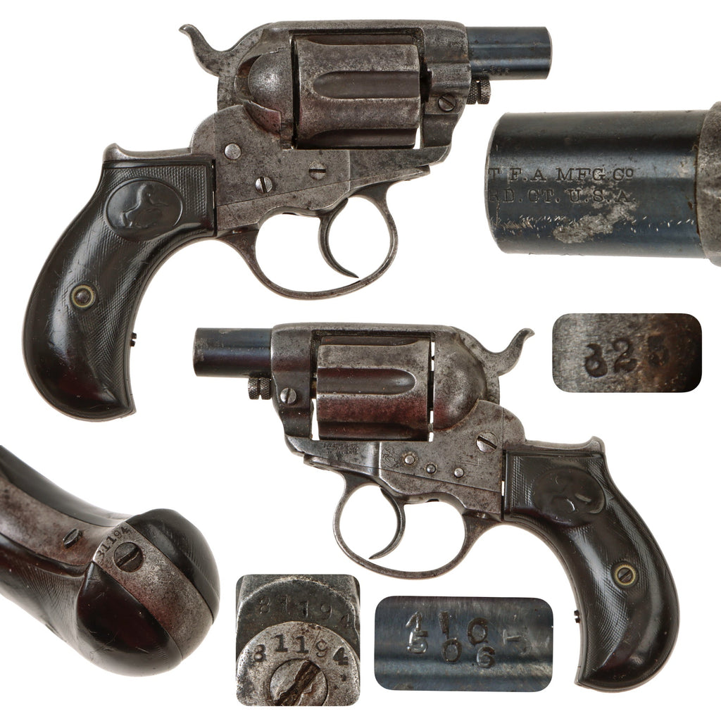 Original U.S. Colt M-1877 .41cal Thunderer Revolver Made In 1890 with Shortened 1 5/8" Barrel - Serial 81194 Original Items