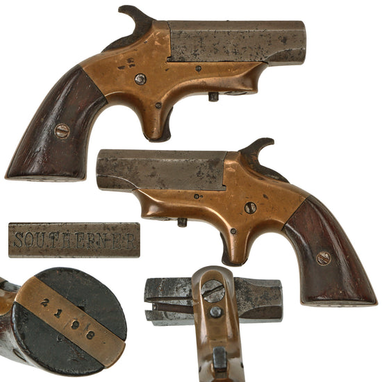 Original U.S. "Southerner" .41cal. Rimfire Single Shot Derringer by Merimack Arms & Mfg. Co. with Shortened Barrel - Serial 2198 Original Items