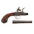 Original 18th Century English Queen Anne Flintlock Pistol by Joseph Bunney with Turn-Off Barrel, Figured Wood Grip, and Grotesque Butt Cap - Circa 1780 Original Items