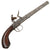 Original 18th Century English Queen Anne Flintlock Pistol by Joseph Bunney with Turn-Off Barrel, Figured Wood Grip, and Grotesque Butt Cap - Circa 1780 Original Items