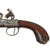 Original 18th Century English Queen Anne Flintlock Pistol by Joseph Bunney with Turn-Off Barrel, Figured Wood Grip, and Grotesque Butt Cap - Circa 1780 Original Items