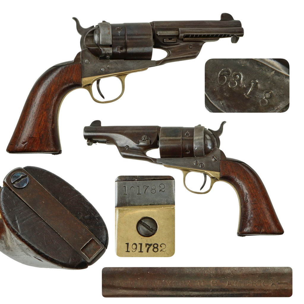 Original U.S. Indian Wars Colt Model 1860 Army .45 Richards Centerfire Converted Revolver with 3 3/4" Barrel Made in 1871 - Serial 191782 Original Items