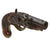 Original European Continental Matched Pair of Brass Mounted Percussion Vest Pistols with Cone Safeties - Circa 1800 Original Items