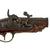 Original European Continental Matched Pair of Brass Mounted Percussion Vest Pistols with Cone Safeties - Circa 1800 Original Items