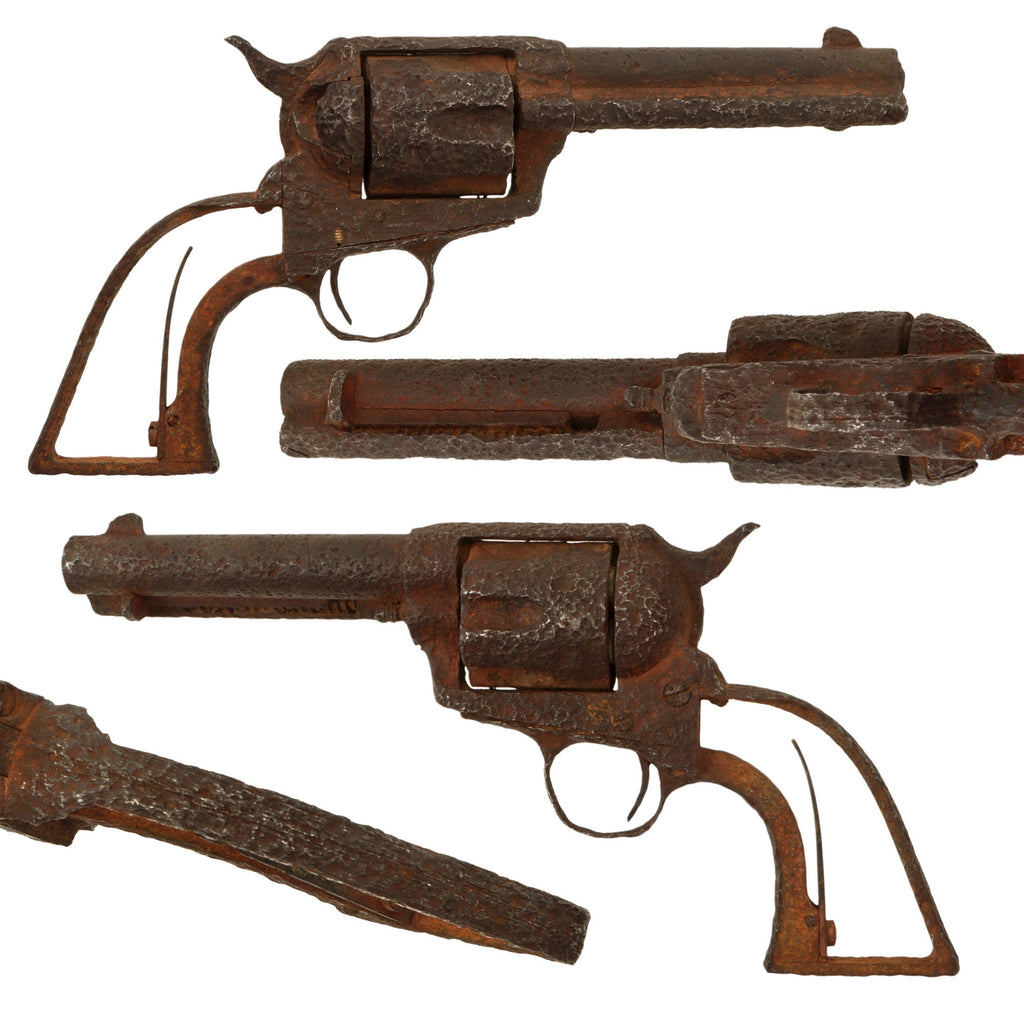 Original U.S. Colt Relic Condition M-1873 Single Action Army Revolver with 4 3/4" Barrel and Three Inert Cartridges - Non-Functional Original Items