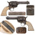 Original U.S. Colt Silver Plated Frontier Six Shooter .44-40 Revolver Made in 1880 with 4 3/4" Barrel and Ivory Grips - Serial 56152 Original Items