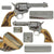 Original U.S. Colt Nickel Plated .45cal Single Action Army 4 3/4" Barrel Revolver Made in 1897 with Stag Grips - Serial 169130 Original Items