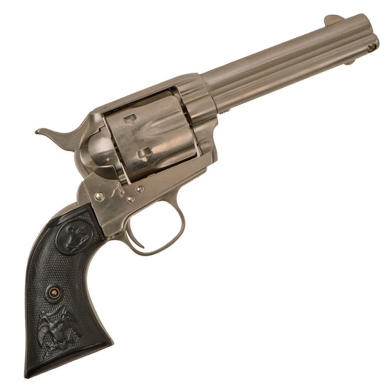 U.S. Colt M1873 Single Action Army 'Peacemaker' Bat Masterson Non-Firing Replica Revolver by Franklin Mint with Plastic Grips Original Items