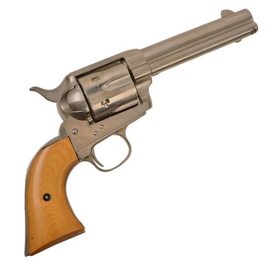 U.S. Colt M1873 Single Action Army 'Peacemaker' Bat Masterson Non-Firing Replica Revolver by Franklin Mint with Faux Ivory Grips Original Items