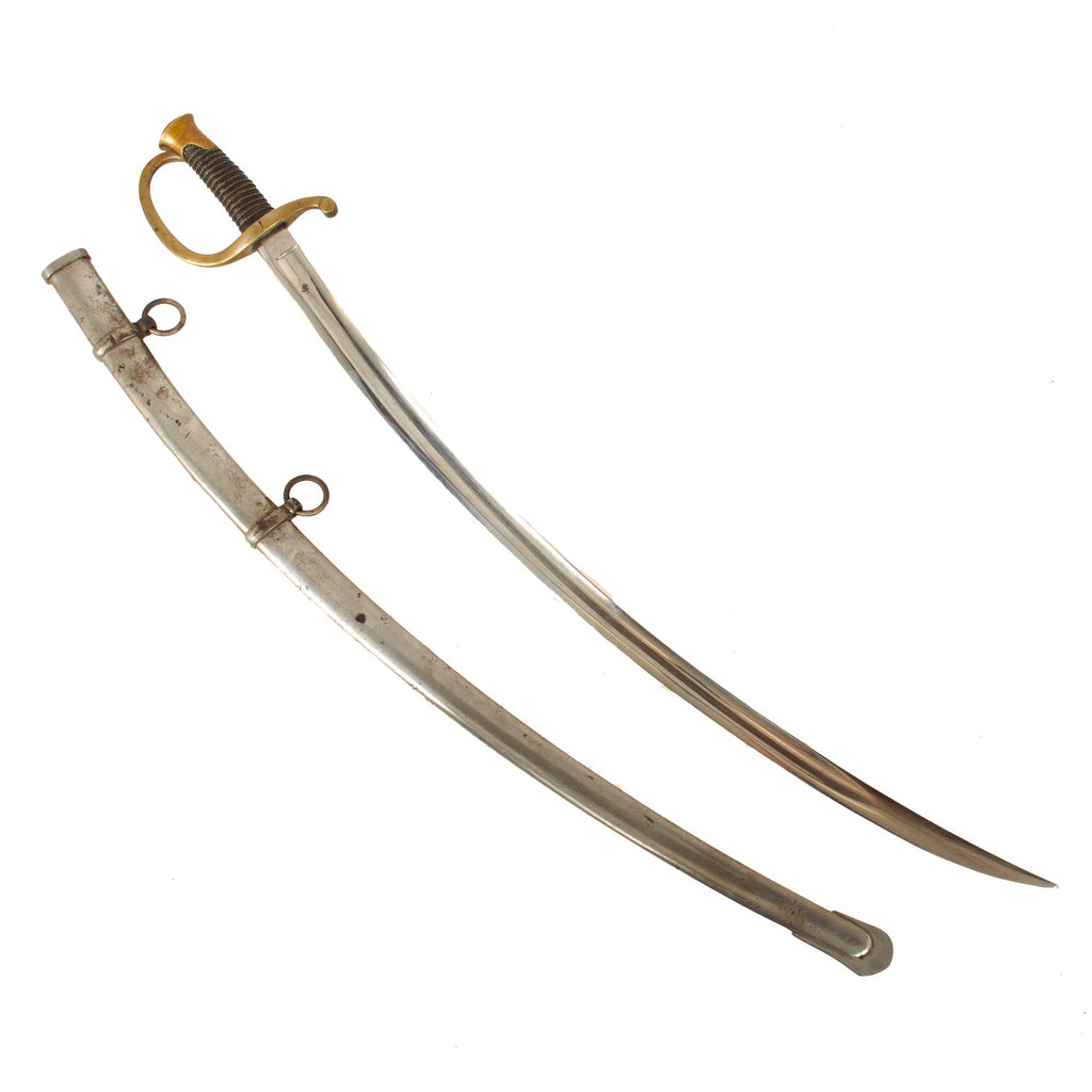 Original U.S. Civil War M-1840 Light Artillery Officers Saber by Ames Mfg. Co. with Scabbard and Nickeled Blade - Likely Dated 1862