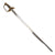 Original U.S. Civil War M1850 Foot Officer Sword with Patterned Leather Grip & Etched Blade Original Items