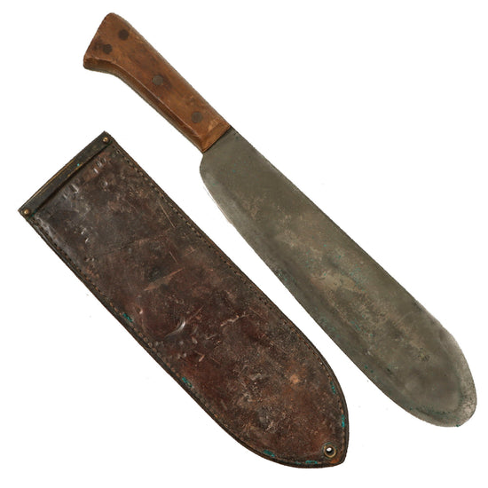 Original U.S. WWII USMC Medical Corpsman Bolo Knife with BOYT 1942 Scabbard Original Items