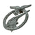 Original German WWII Luftwaffe Anti-Aircraft Flak Battle Badge - Broken Pin Catch - Unmarked Original Items