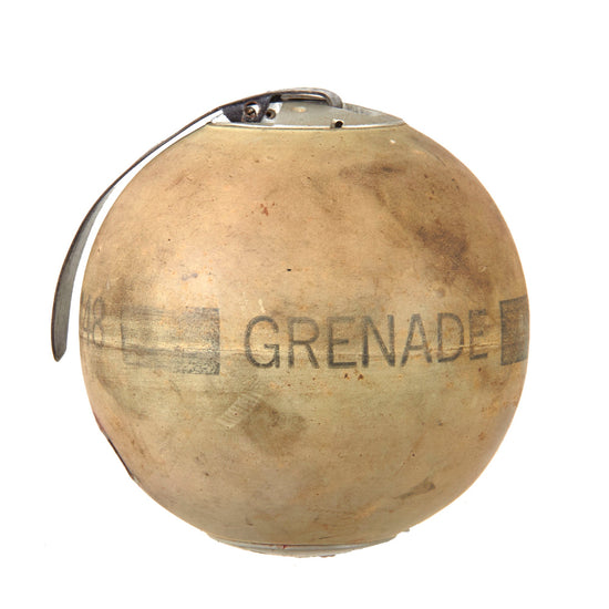 Original U.S. Vietnam War Inert M48 Red Smoke Grenade with Original Spoon - Rare Original Items