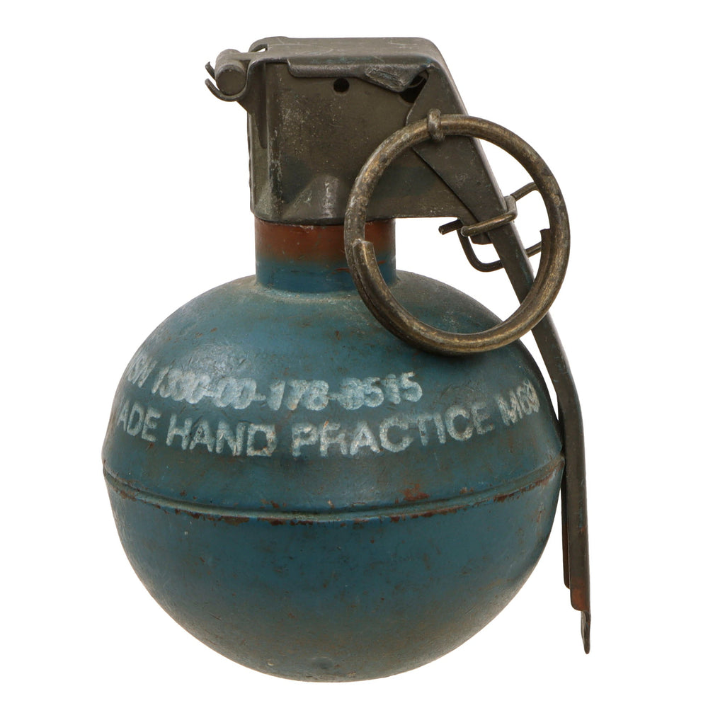 Original U.S. Vietnam War Era M67 Practice Fragmentation Hand Grenade with Practice Fuze - Inert Original Items
