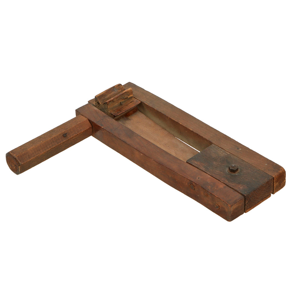 Original British WWII Wood Air Raid Alarm / Gas Rattle Original Items