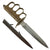 Original U.S. WWI Model 1918 French Made Mark I Trench Knife by AU LION with Correct Steel Scabbard - Excellent Original Items