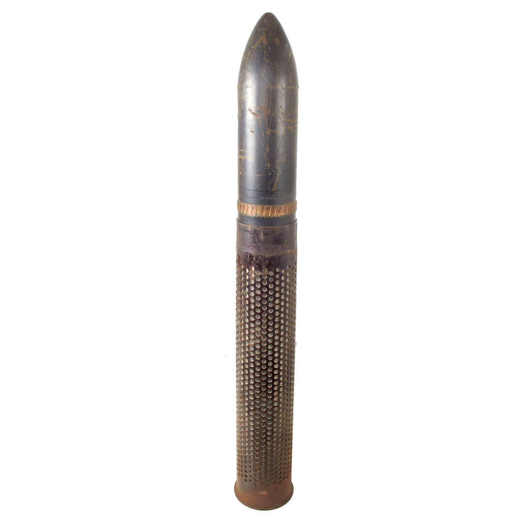 Original Early Cold War U.S. 106mm M40 Recoilless Rifle Inert HEP-T Round with T75 Casing - Both Dated 1956 Original Items